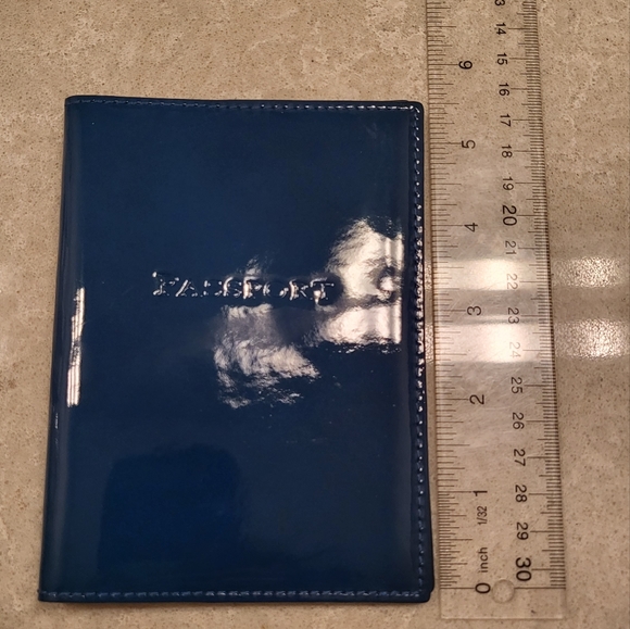 Tiffany & Co. Accessories Tiffany Co Blue Patent Leather Passport